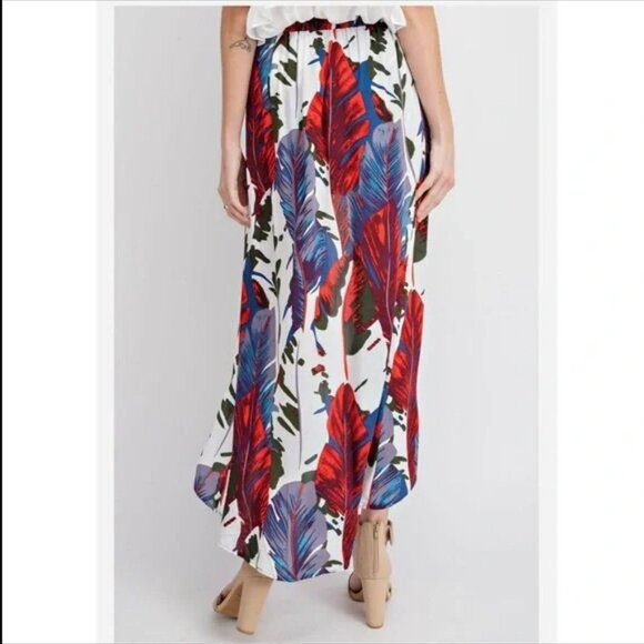 Tropical High-Low Maxi-Skort - Picture 6 of 7